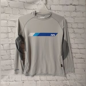 NRS H2 Core Silkweight Fishing Shirt Sun Protectant Camping Long Sleeve Medium